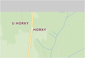 Horky v obci Frýdštejn - mapa části obce