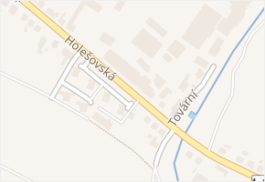 Holešovská v obci Fryšták - mapa ulice