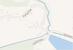 Vylanta v obci Fryšták - mapa ulice