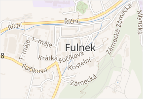 Cechovní v obci Fulnek - mapa ulice