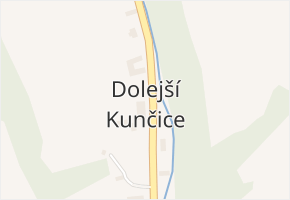 Dolejší Kunčice v obci Fulnek - mapa části obce
