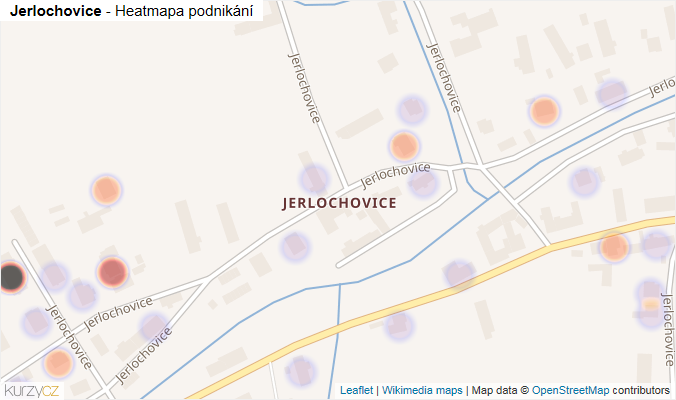 Mapa Jerlochovice - Firmy v části obce.