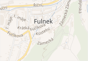 Kostelní v obci Fulnek - mapa ulice