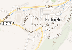 Krátká v obci Fulnek - mapa ulice