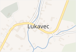 Lukavec v obci Fulnek - mapa části obce