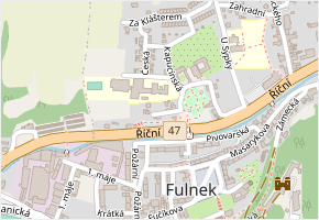 Na Výsluní v obci Fulnek - mapa ulice