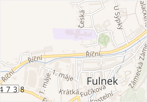 Říční v obci Fulnek - mapa ulice