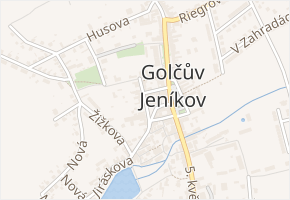Havlíčkovo náměstí v obci Golčův Jeníkov - mapa ulice