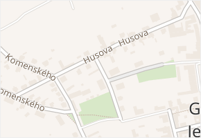 Husova v obci Golčův Jeníkov - mapa ulice