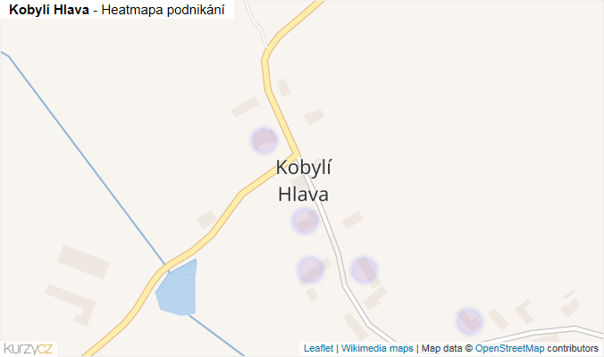 Mapa Kobylí Hlava - Firmy v části obce.