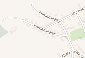 Komenského v obci Golčův Jeníkov - mapa ulice