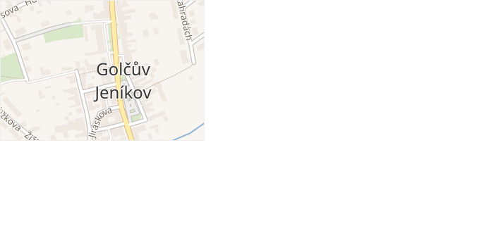 Nám. T. G. Masaryka v obci Golčův Jeníkov - mapa ulice