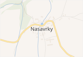 Nasavrky v obci Golčův Jeníkov - mapa části obce