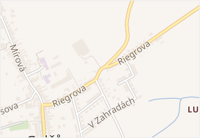 Riegrova v obci Golčův Jeníkov - mapa ulice