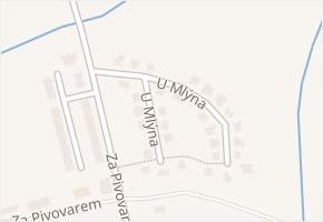 U Mlýna v obci Golčův Jeníkov - mapa ulice