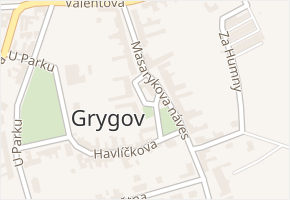Grygov v obci Grygov - mapa části obce
