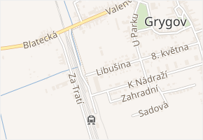 Libušina v obci Grygov - mapa ulice