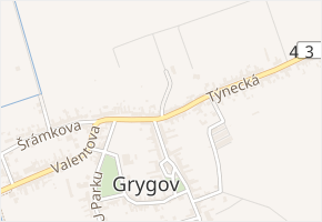 Na Úhorku v obci Grygov - mapa ulice