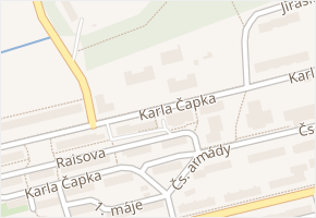Karla Čapka v obci Habartov - mapa ulice