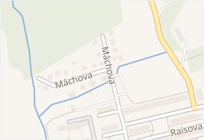 Máchova v obci Habartov - mapa ulice