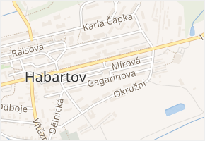 Mírová v obci Habartov - mapa ulice
