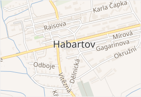 náměstí Přátelství v obci Habartov - mapa ulice