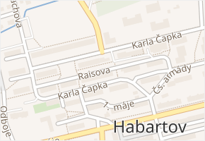 Raisova v obci Habartov - mapa ulice
