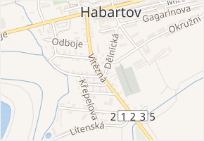 Vítězná v obci Habartov - mapa ulice