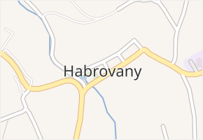 Habrovany v obci Habrovany - mapa části obce