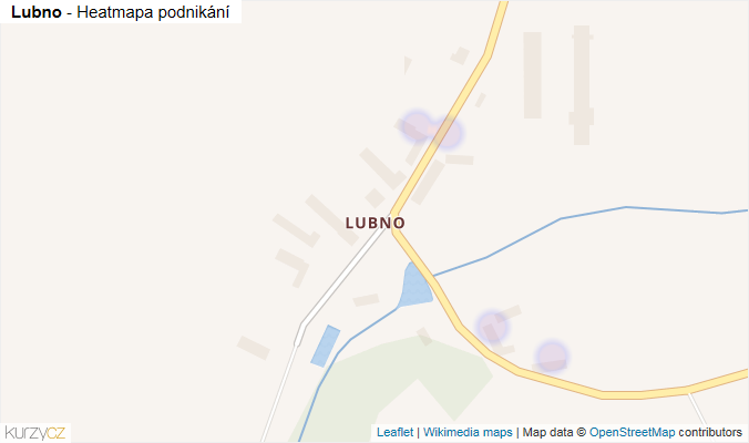 Mapa Lubno - Firmy v části obce.