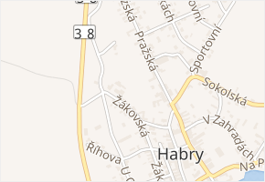 Vilémovská v obci Habry - mapa ulice