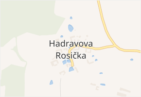 Hadravova Rosička v obci Hadravova Rosička - mapa části obce