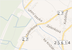 Zelenkova v obci Háj u Duchcova - mapa ulice