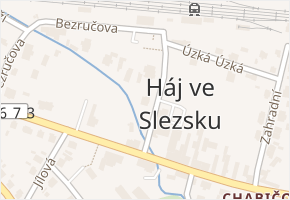 Háj ve Slezsku v obci Háj ve Slezsku - mapa části obce