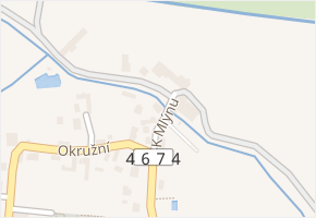 Mlýnská v obci Háj ve Slezsku - mapa ulice