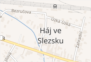 Nádražní v obci Háj ve Slezsku - mapa ulice
