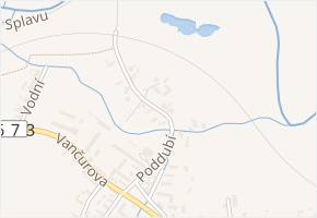 Poddubí v obci Háj ve Slezsku - mapa ulice