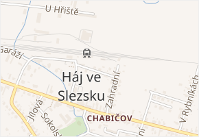 Úzká v obci Háj ve Slezsku - mapa ulice