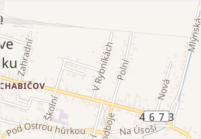 V Rybníkách v obci Háj ve Slezsku - mapa ulice