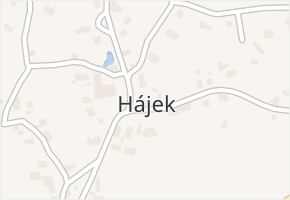 Hájek v obci Hájek - mapa části obce