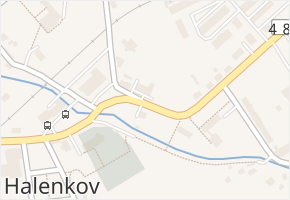 Halenkov v obci Halenkov - mapa části obce