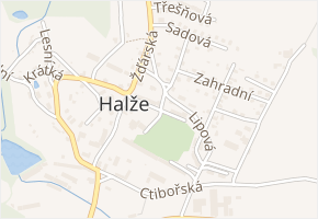 Kaštanová v obci Halže - mapa ulice