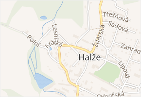 Kostelní v obci Halže - mapa ulice