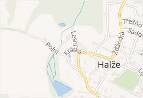 Krátká v obci Halže - mapa ulice