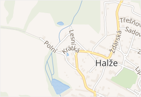 Lesní v obci Halže - mapa ulice