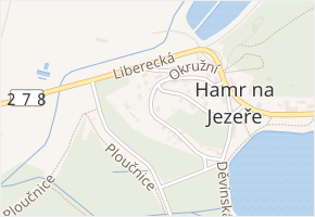 Okružní v obci Hamr na Jezeře - mapa ulice