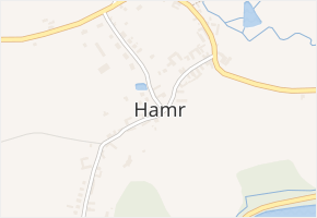 Hamr v obci Hamr - mapa části obce