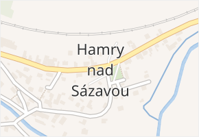 Hamry nad Sázavou v obci Hamry nad Sázavou - mapa části obce