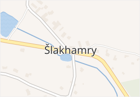 Šlakhamry v obci Hamry nad Sázavou - mapa části obce