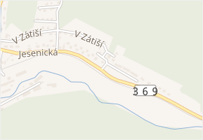 Jesenická v obci Hanušovice - mapa ulice